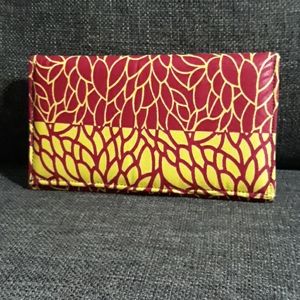 African print wallet